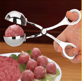 Meat Fish Beef Ball Rice Molder Maker Home Kitchen Clip Handle Scoop Tools Stainless Steel IP