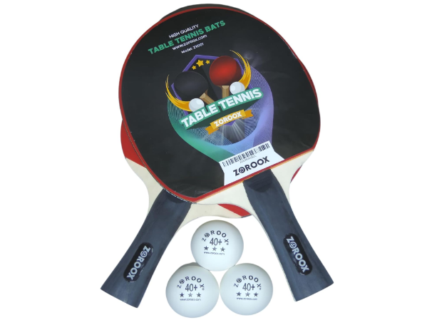 Precision Strike: ZOROOX Advanced Table Tennis Paddle Set - Unleash Your Champion Potential! (2 Paddles | 3 High Performance Table Tennis Balls | Safety Case)