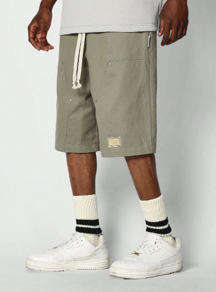 SUMWON Summer Weight Jorts With Carpenter Detail