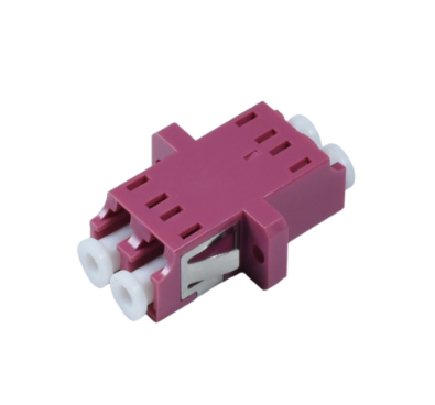 Fiber Adapter Coupler Connector LC OM4 Single Mode Duplex Optic Fiber FLange Connector