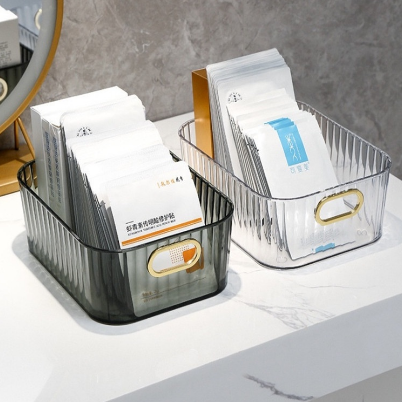 TC Light Luxury Storage Basket, Desktop Snack Storage Box, Sundries Storage Box