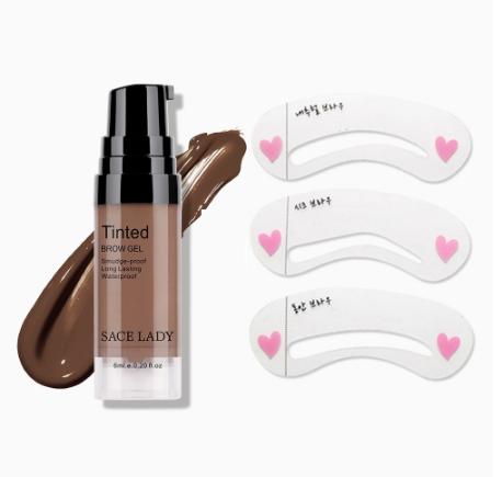 SACE LADY Waterproof Brow Gel Cream 12 Lasting Eye Makeup with Eyebrow Stencil