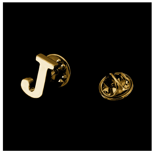 Fashion A-Z Alphabet Brooch Women Men Badges Gold Color Initial Letter Brooches Metal Pins Accessories Jewelry Gift J