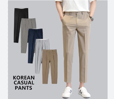 Classic Men S Casual Suit Pants 7 Colors Sizes 28 36 Must Have For Fashionable And Relaxed Style