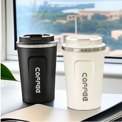 【oklmn】380ml/510ml Stainless steel coffee mug with Leakproof Lid Vacuum Insulation Stainless Steel High-Quality