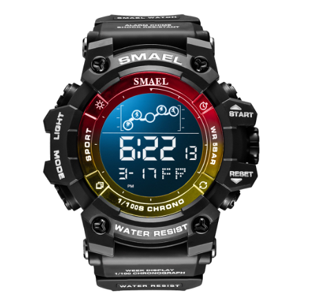 SMALL Top Brand Watches For Men Luxury LED Display Outdoors Sport Watch Military Male Multifunction Waterproof Digital Wrist Watches M008