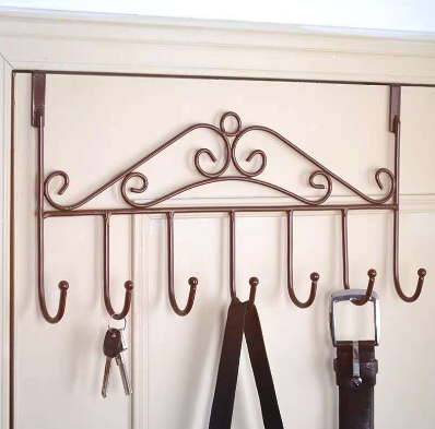 Door Rear Hook Door Hanging Clothes Hanging Door Rear Rack NailFree Clothes Hook Hanger-Z573