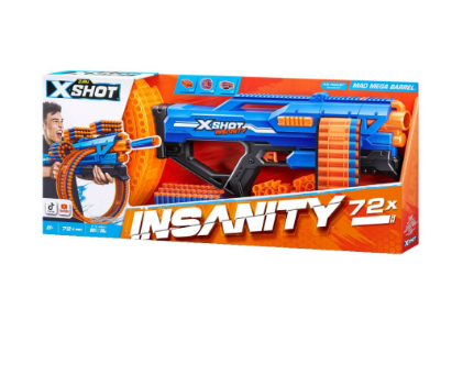 X-SHOT Insanity Mad Mega Barrel Dart Blaster