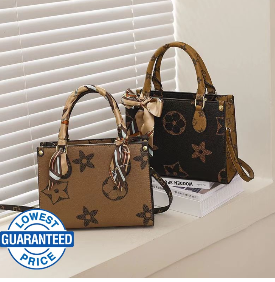 fashion high-quality printed shoulder bag v style handbag