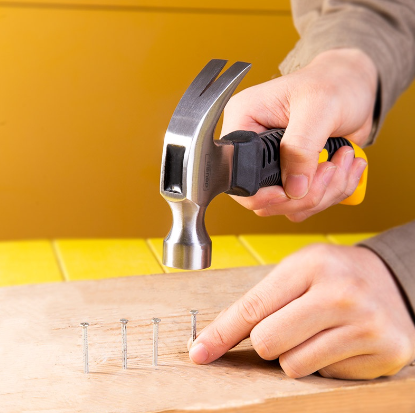 Deli 8oz Original Mini Claw Hammer High Carbon Steel Hammer With TPR Handle