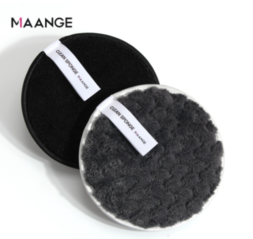 MAANGE 2PCS Makeup Cleaning Sponge Removal Flutter Wash Cotton Flapping Reusable Wet Sponge Face Puff Soft Natural Cleaner