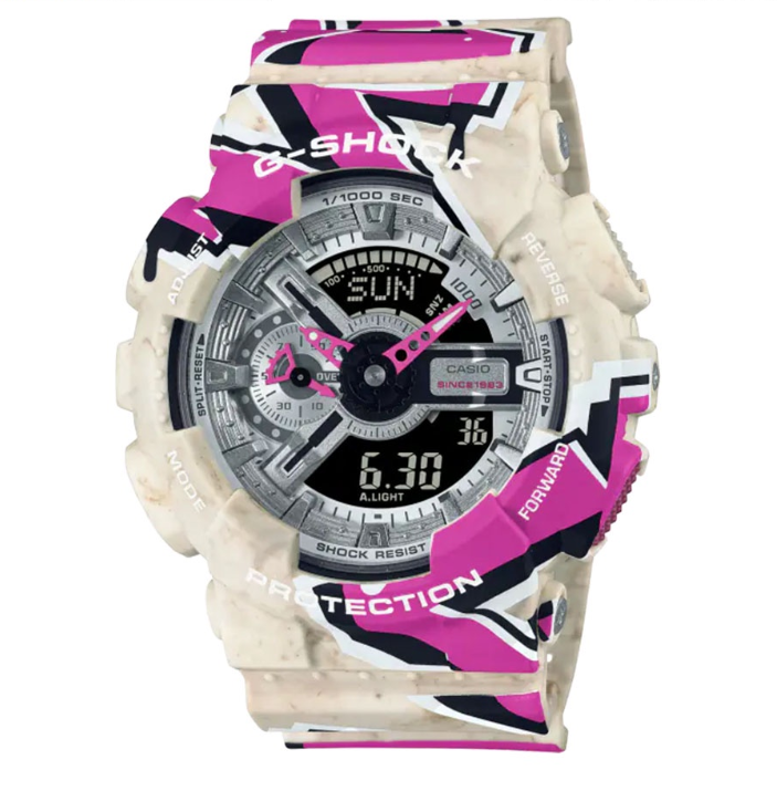 Casio G-Shock Standard Analog-Digital Multi Resin Digital Watch For Men CGA-110SS-1ADR