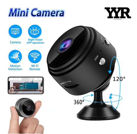 YYR A9 Mini Wi-Fi Webcam Remote Monitor HD 1080P IP Camera Wireless Home Security Smart Night Vision Camcorders