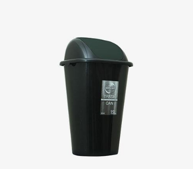 Orocan 15-Liter Trash Can with Swing Cover / Basurahan