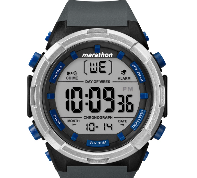 Timex Marathon Gray Resin Digital Watch For Men TW5M33000