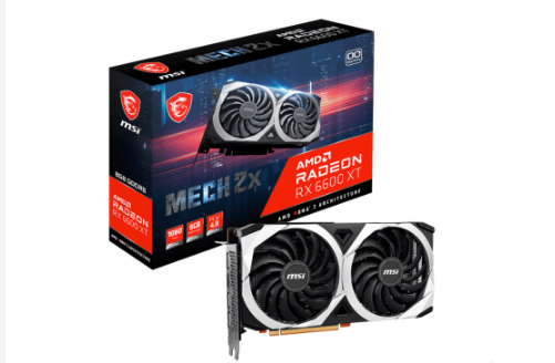 MSI Radeon™ RX 6600 XT MECH 2X 8GB GDDR6 OC Graphic Card (912-V502-020)