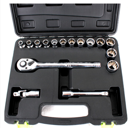 Greenfield Drive Socket Set 16 Piece 1/2"