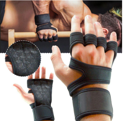 Weight Lifting Training Gloves Men Sports Gym Accessories Horizontal Bar Shockproof Gymnastics Grips Fitness Protector Gloves