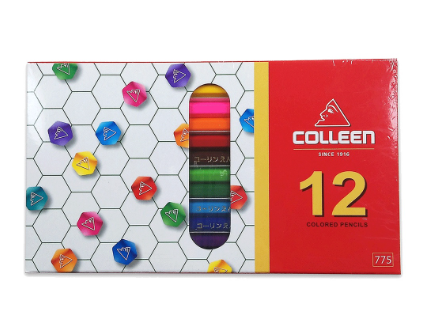 Colleen Hexagon Set 12 Colors Colored Pencils
