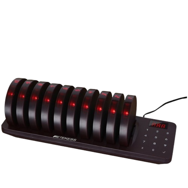 Retekess TD162 Pager Restaurant Wireless Calling System With 10 Buzzers