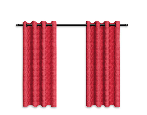 Socone 1pc Short Curtain 133x150cm with 8ring curtain Home Decor 1085