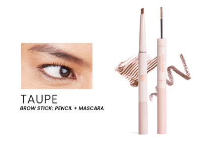 Blk Cosmetics Universal Brow Stick Pencil + Mascara Taupe