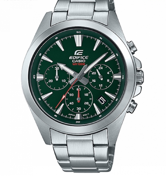 Casio Edifice EFV-630D-3A Chronograph Stainless Steel Strap Watch For Men