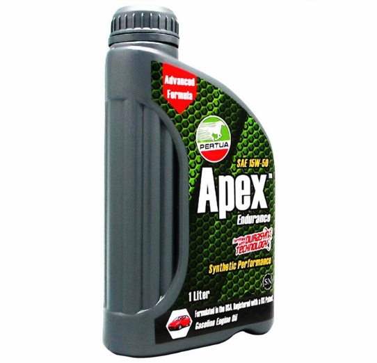 Pertua Apex Synthetic Performance Gasoline Engine Oil SAE 15W/50 1L 3PCS