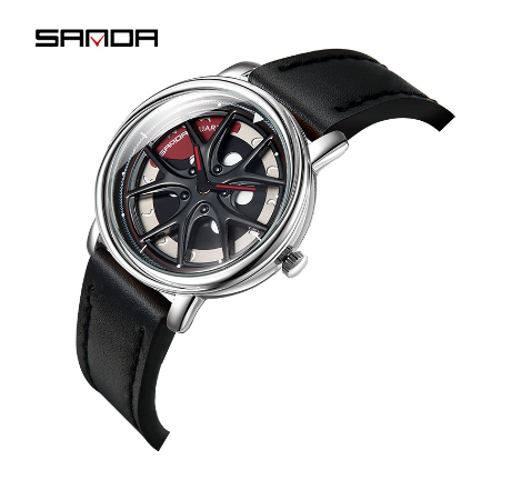 SANDA Original watches for men Analog Quartz Watch sports watch Stainless steel strap 1025 11