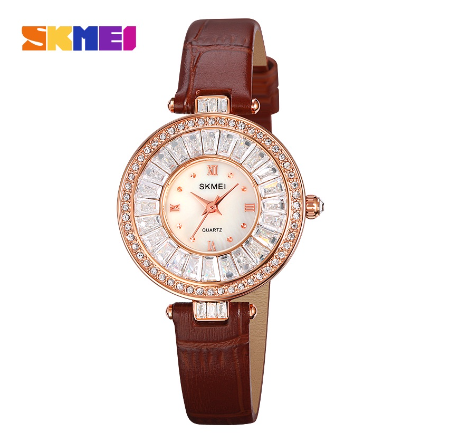 Skmei Elegant Sensual Waterproof Women's Watch 2009 COOFFEE