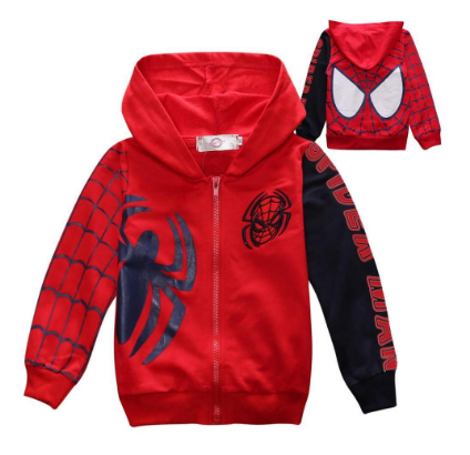 LZH Baby Spiderman Jackets For Boy Kids Outerwear Coats Children Clothes
