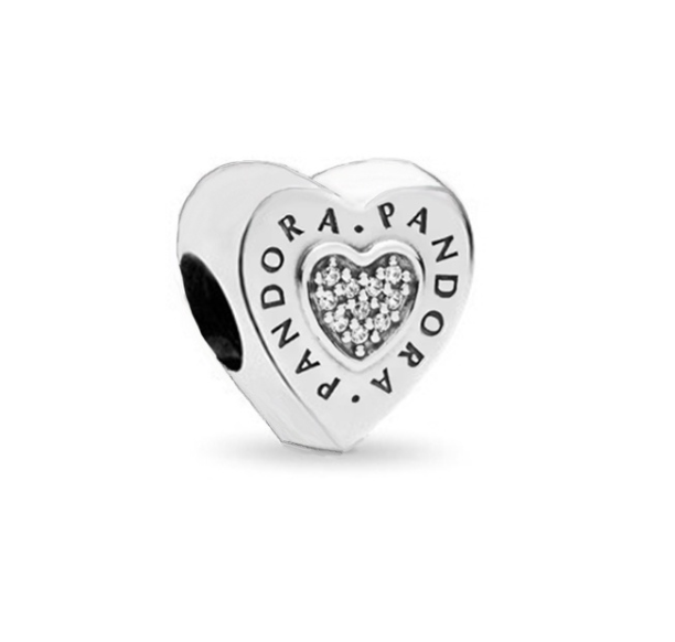 Pandora Classic 925 Silver Charms Crown Heart S925 Charm S11