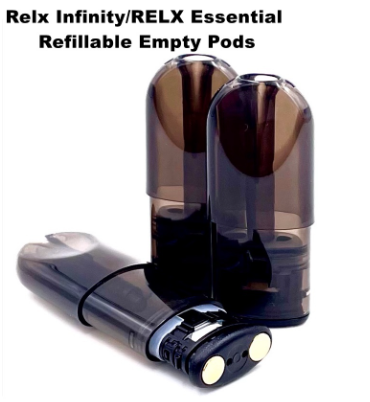 RELX Infinity 4th / RELX Essential Refill Pod Refillable Empty Cartridge  Pods