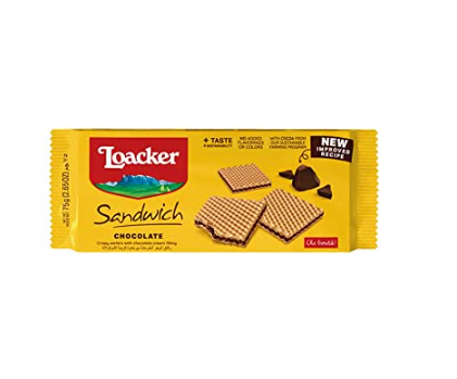 Loacker Sandwich  Chocolate 75g