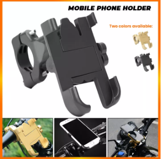 Aluminum Alloy Bicycle Stand Bracket Adjustable Bike Bicycle Holder Handlebar Phone Rear View Mirror Phone Holder Stand Cycling Bicycle 2 Colors Options