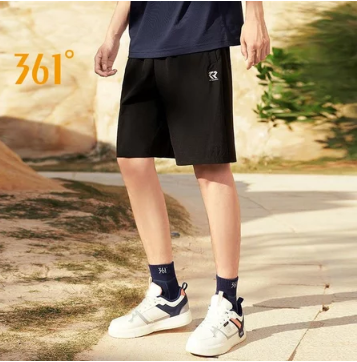 361 Degrees Men's Sports Shorts Thin Section Quick-Drying Woven Five-Point Pants Sports Casual Male 652124705