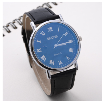 European and American style Roman digital quartz watch men and women business gifts men's Geneva blue glass watch fashion belt Watch M3