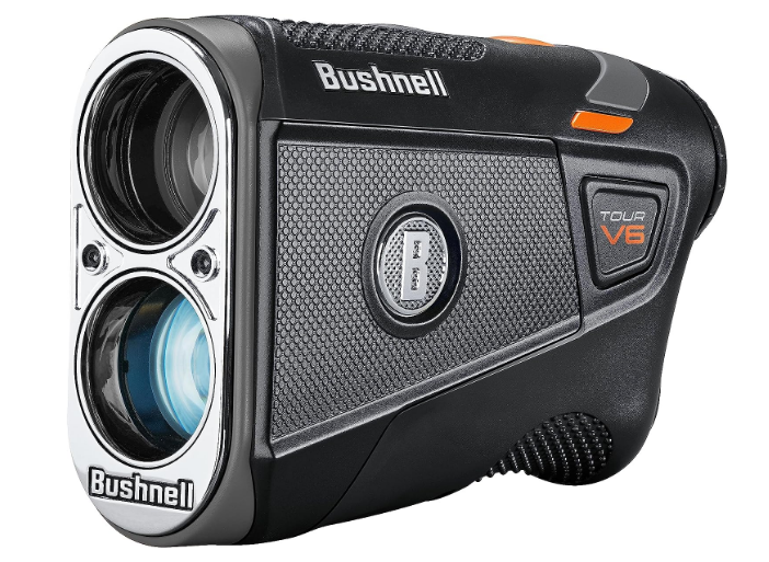 Bushnell Golf Tour V6 Patriot Laser Rangefinder - Unmatched Accuracy, Clear Display, Tour-Approved Performance, Visual Flag Jolt, BITE Magnetic Mount, IPX6 Weather Resistance