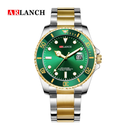 ARLANCH Watch for men Quartz Watch Waterproof Luminous Calendar Stainless Steel Strap AR-306 2