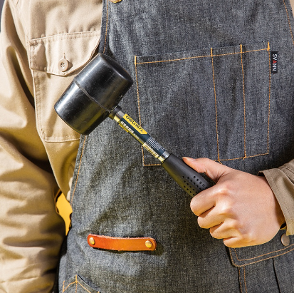 Deli 16oz(450G) Rubber Mallet Hammer Rubber Mallet for Tiles