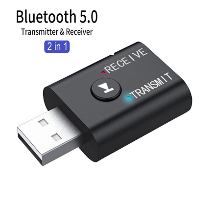 2 In1 USB Wireless Bluetooth Adapter 5.0 Transmitter For Computer TV Laptop Speaker Headset Adapter Bluetooth Receiver