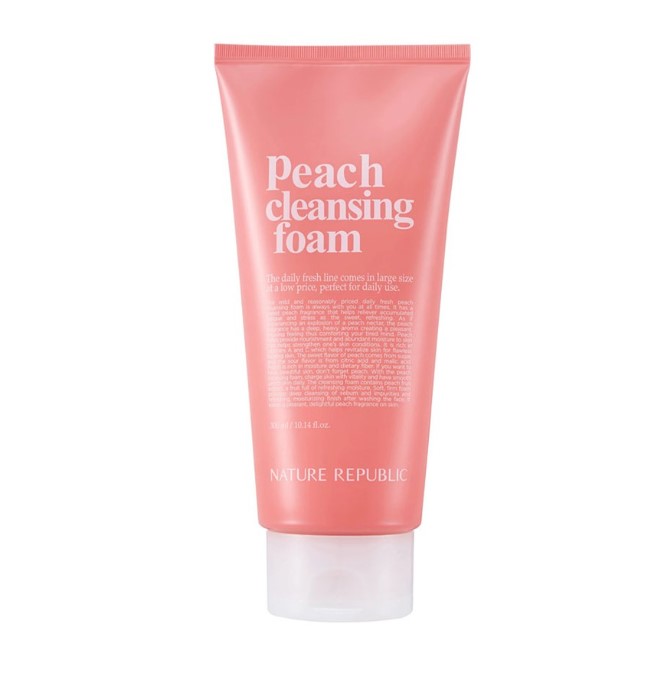 Nature Republic  Daily Fresh Peach Cleansing Foam