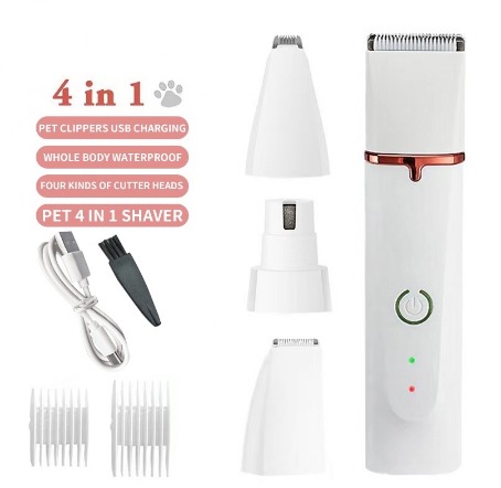 Razor For Dogs 4 in1 Pet Razor Electric Animal Professional Cat Dog Razor Grooming Kit