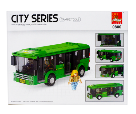 Peizhi Blocks City Series Bus 221 pcs Building Set
