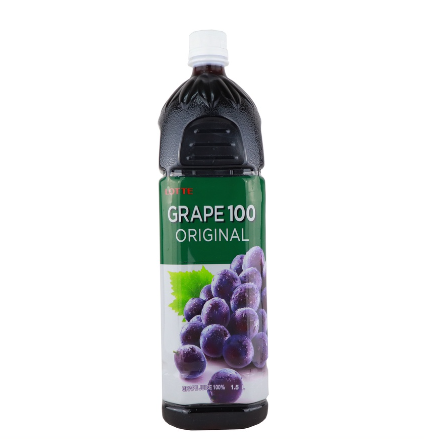 Lotte Grape 100 Original Juice Drink 1.5L