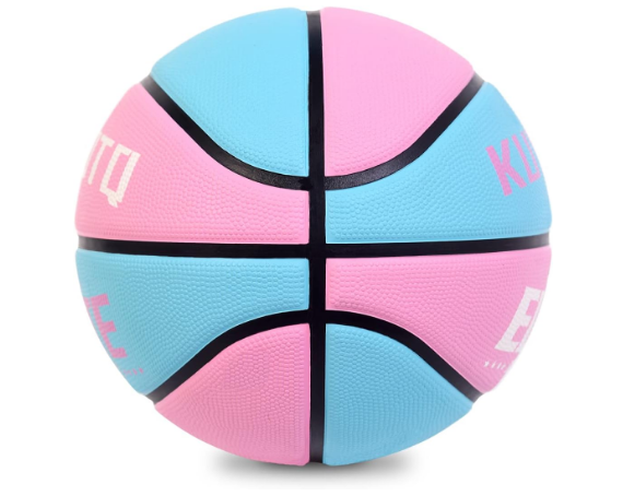 Kids Youth Size 5 (27.5") Elite Girls Basketball Premium Rubber Basketball Indoor Outdoor Game Gym Training Competition Sports Official Basketballs Gifts for Girls (Deflated,Without Pump)