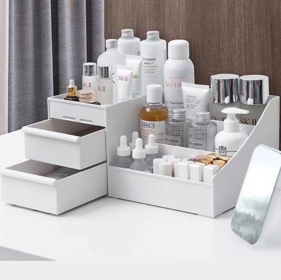Large Capacity Cosmetic Storage Box Makeup Organizer Desktop Organizer Makeup Drawer Container