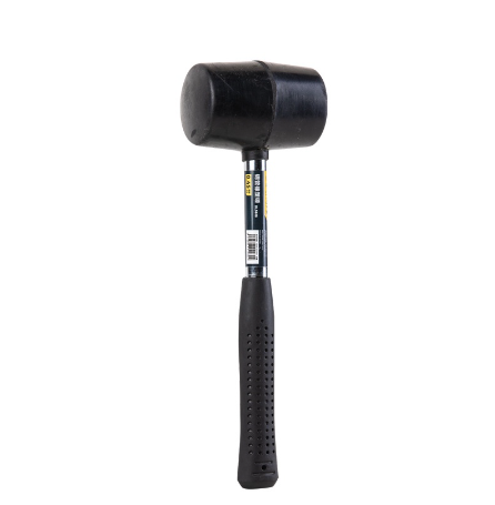 Deli 16oz(450G) Rubber Mallet Hammer Double-sided Rubber Hammer For Tiles Board EDL5616
