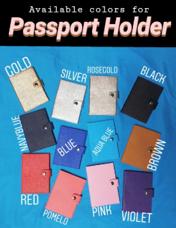 Thick Personalized Passport Holder w/ card slots - W/ LOCK