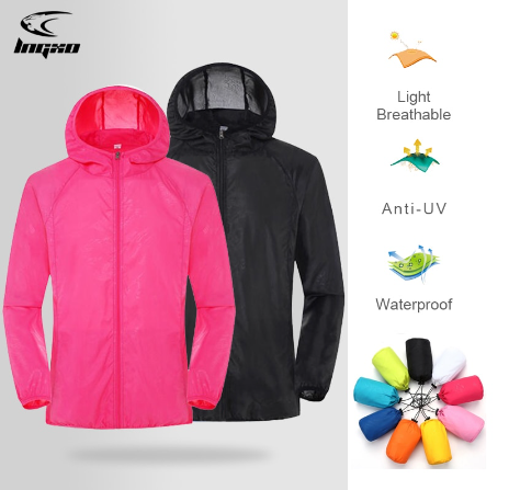 Men Women Hiking Jacket Waterproof Quick Dry Camping Hunting Clothes Sun-Protective Outdoor Sports Coats Anti UV Windbreaker